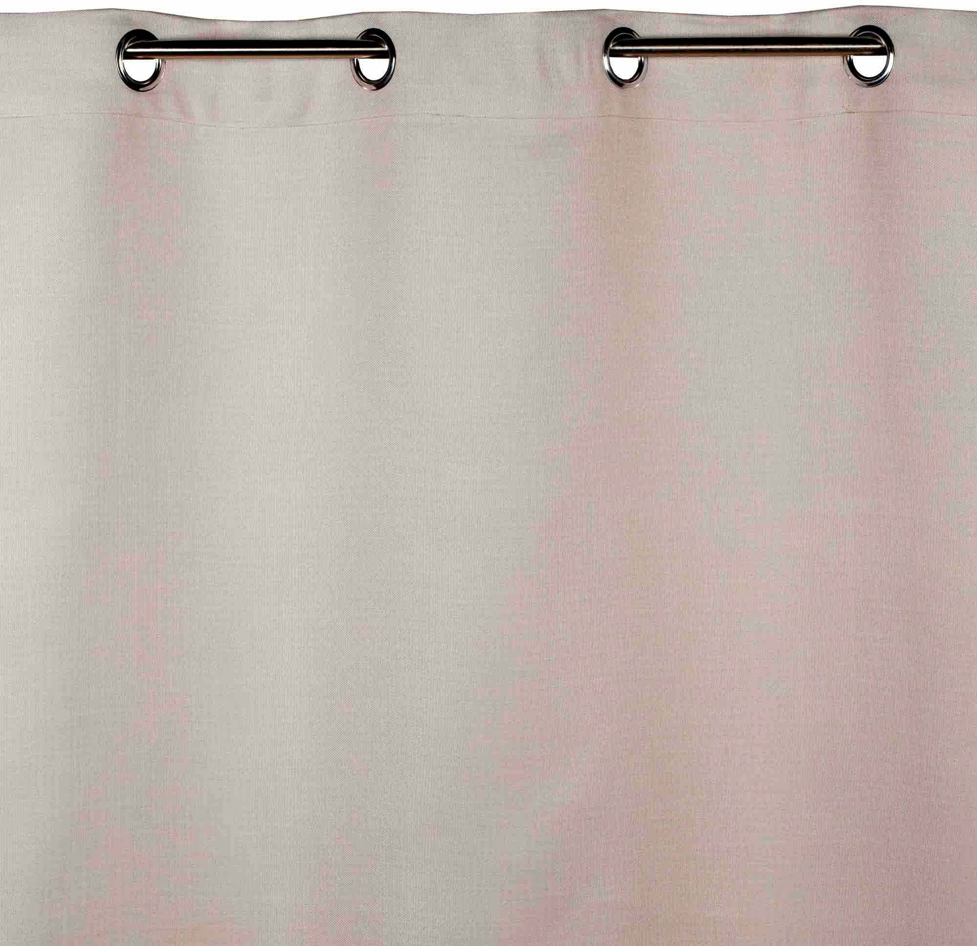 Rideau à oeillets beige clair 140 x 350 cm Lina - Madura - The Cool Republic