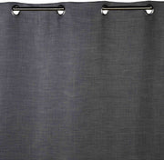 Rideau à oeillets gris foncé 145 x 280 cm Lina - Madura - The Cool Republic