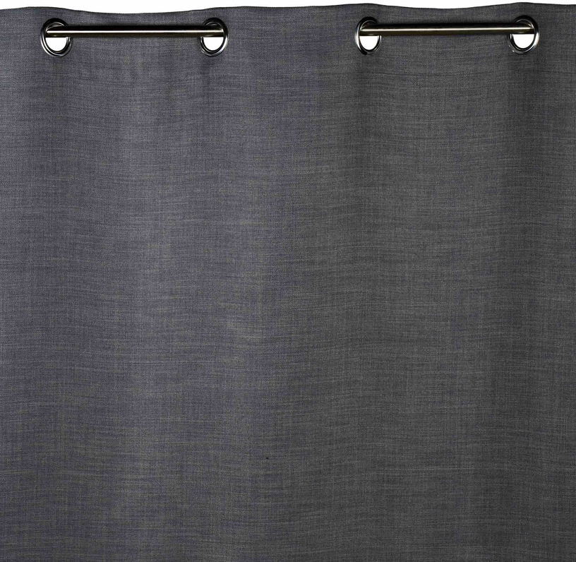 Rideau à oeillets gris foncé 145 x 280 cm Lina - Madura - The Cool Republic