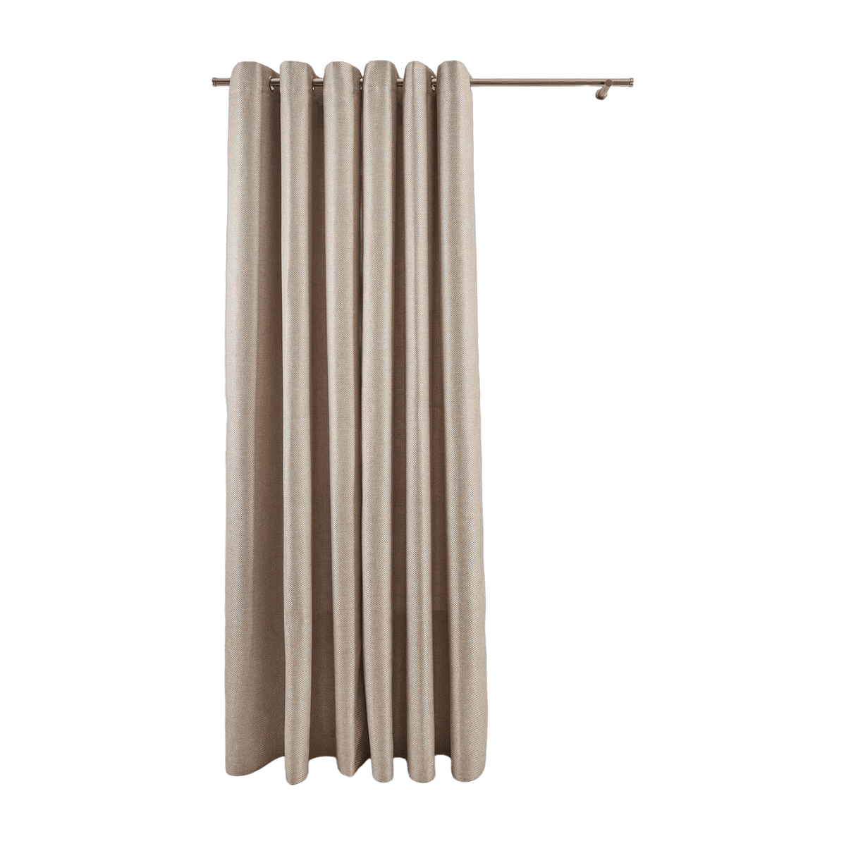 Eyelet Curtain fabric Coconut Beige - Madura - The Cool Republic