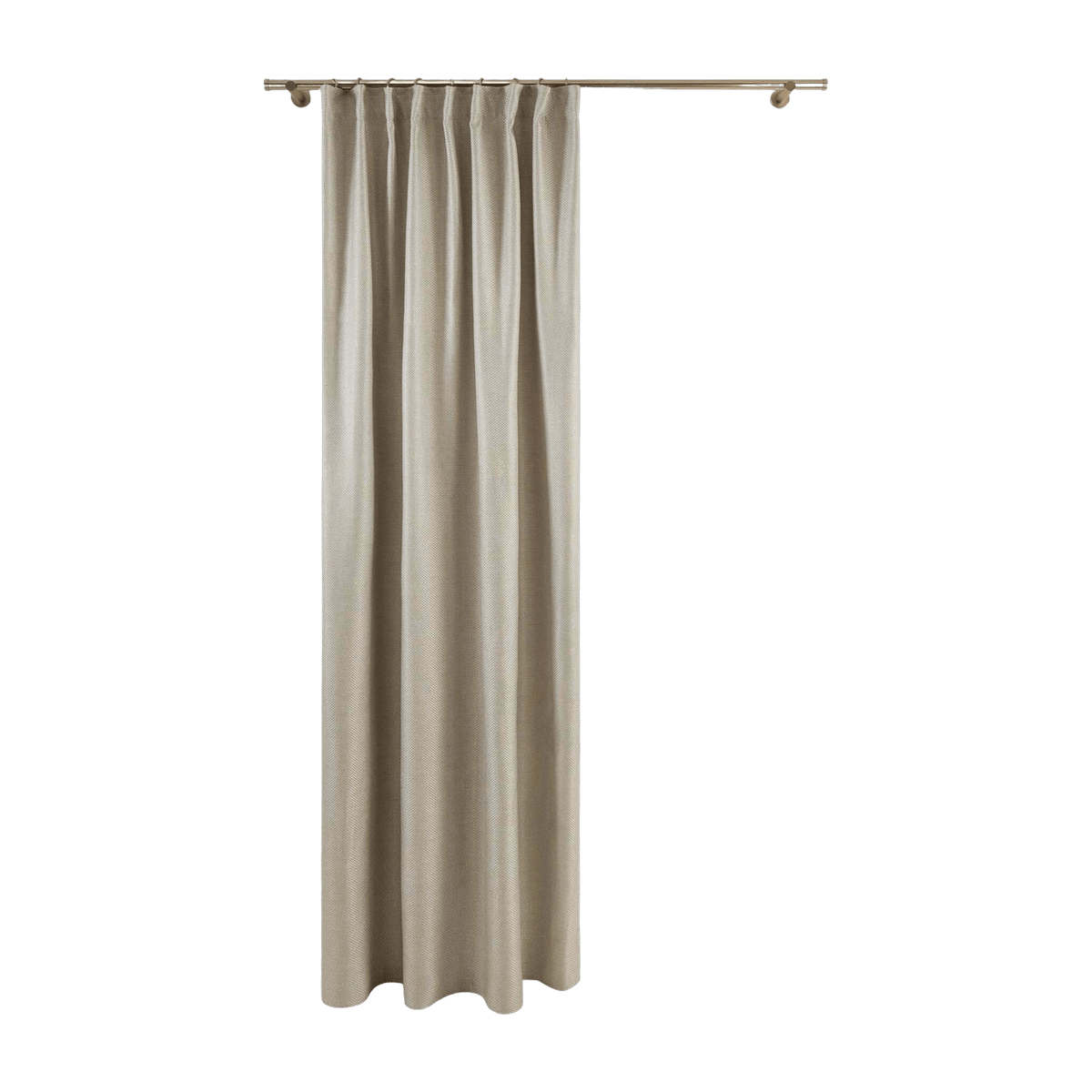 Rideau À Ruban Fronceur Coconut Beige Clair - Madura - The Cool Republic