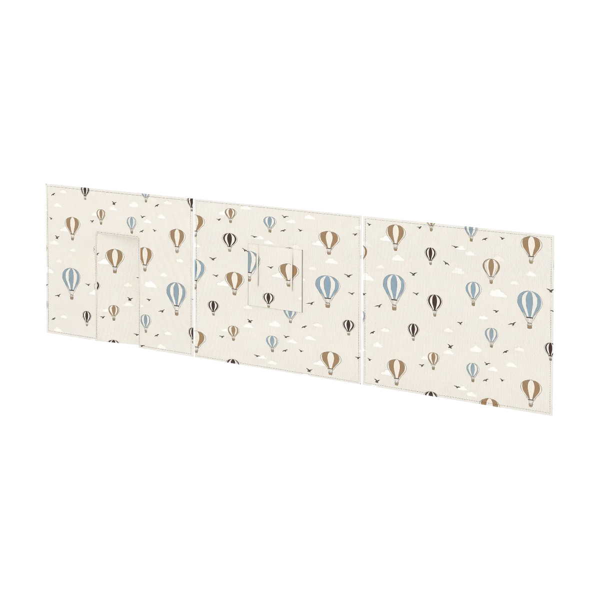 Rideau de lit cabane pour enfant en coton blanc à motifs ballons 110x77cm Dawn Balloons - Flexa