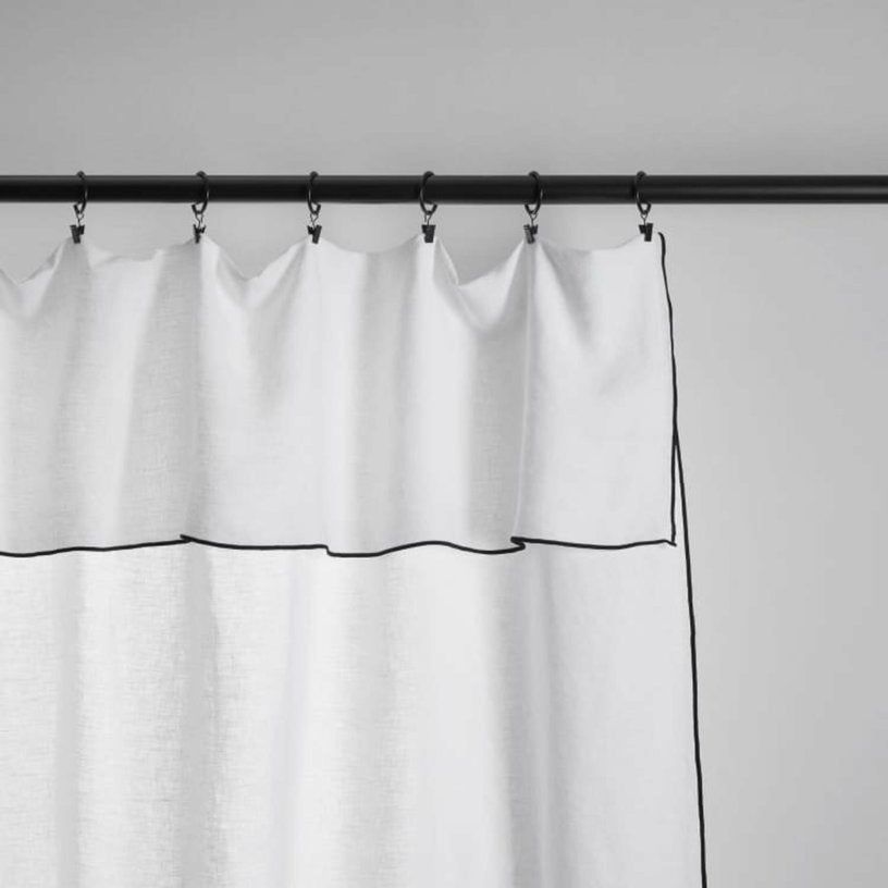 Rideau en lin blanc 150x280 Carlina - Madura - The Cool Republic