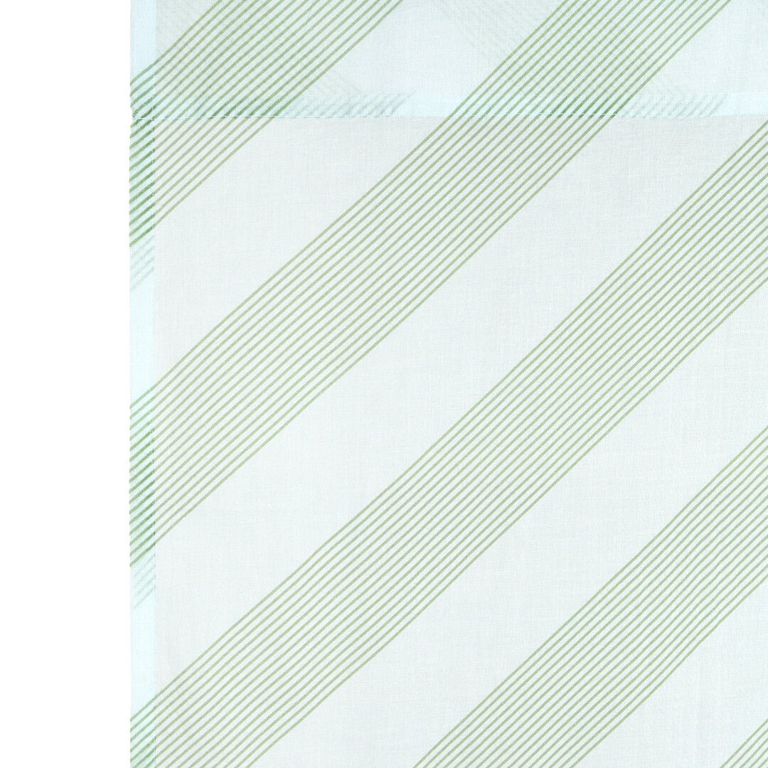 Rideau en voile de coton à rayures bleu et vert 140 x 280 x 1 cm Wendy - Nobodinoz - The Cool Republic