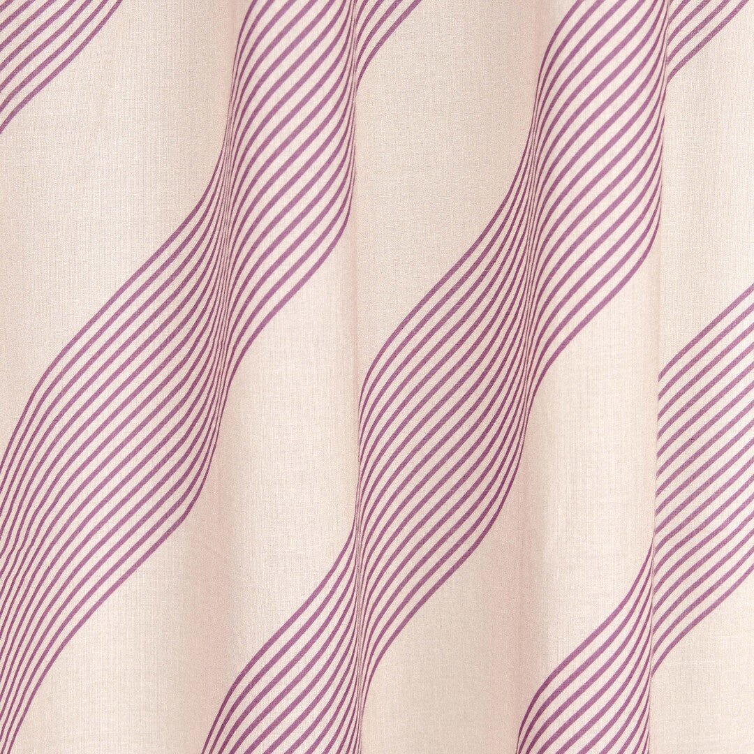 Rideau en voile de coton à rayures violet lilas 140 x 280 x 1 cm Wendy - Nobodinoz - The Cool Republic