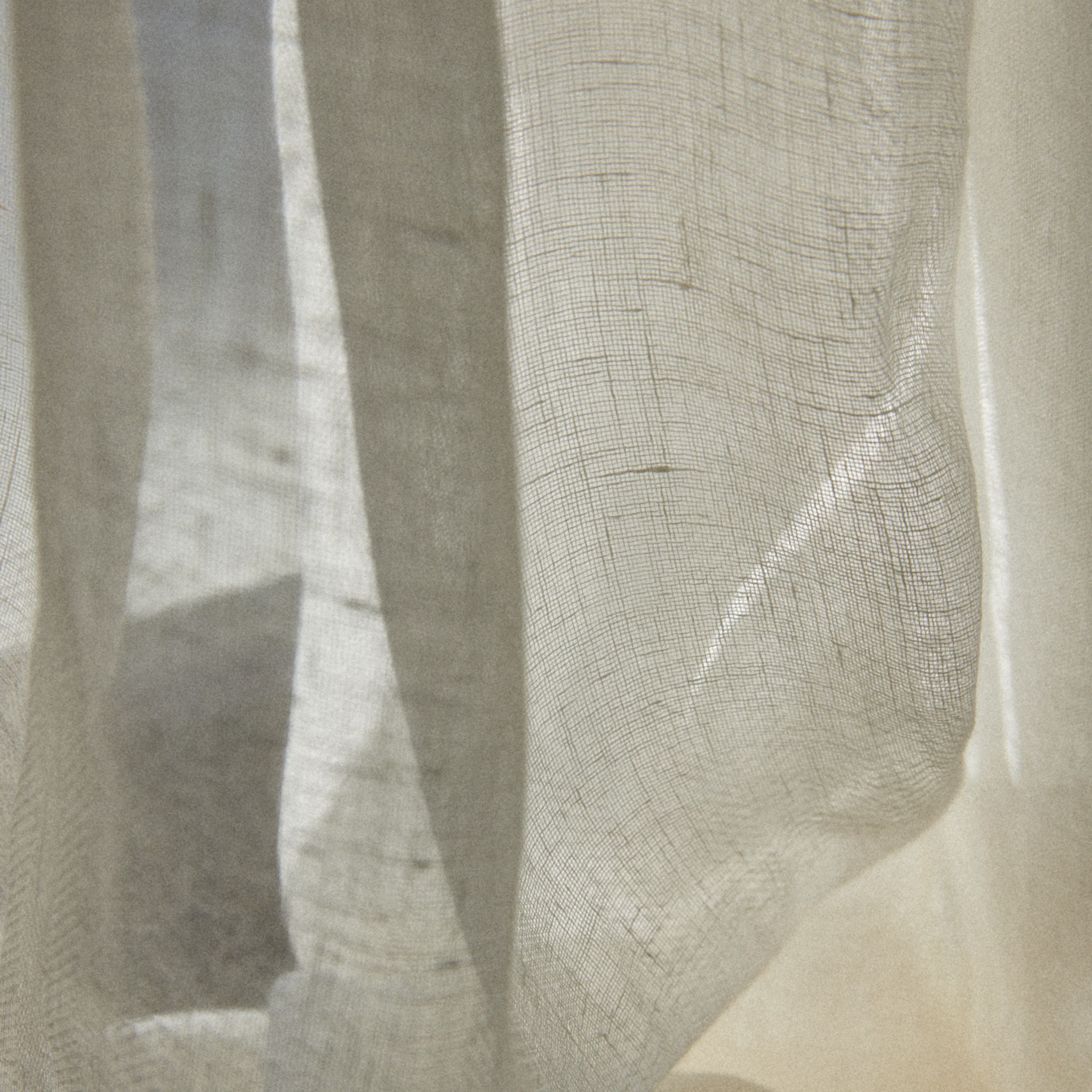 Rideau en voile de lin jacquard milk 135 x 280 cm - Gabrielle Paris