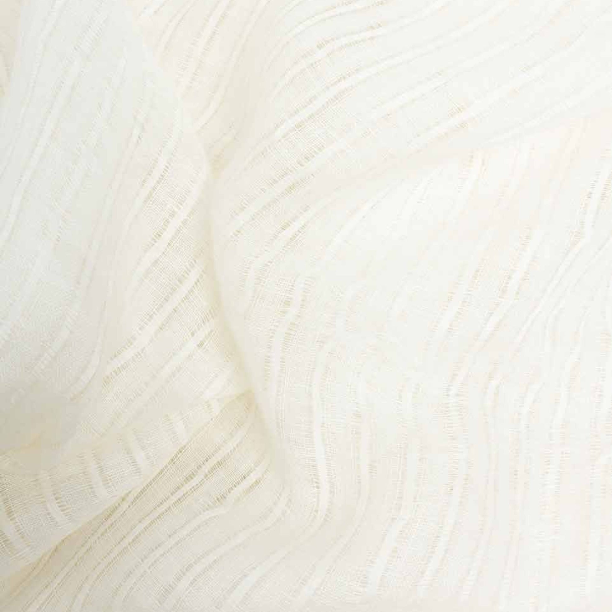 Rideau en voile de lin rayé milk 135 x 280 cm - Gabrielle Paris