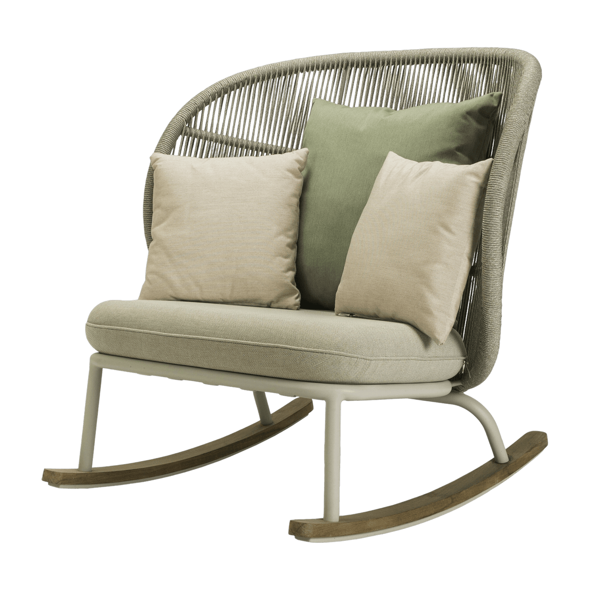 Rocking chair dune and cushion set almond Kodo - Vincent Sheppard - The Cool Republic