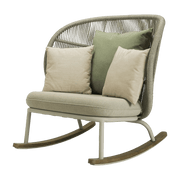 Rocking chair dune et set de coussins almond Kodo - Vincent Sheppard - The Cool Republic