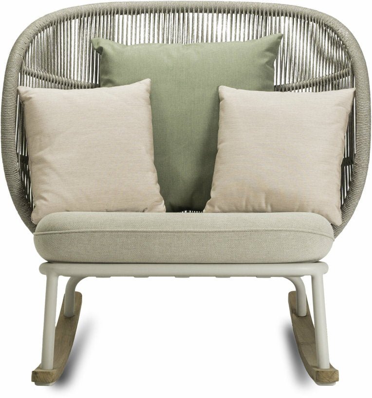 Rocking chair dune et set de coussins almond Kodo - Vincent Sheppard - The Cool Republic