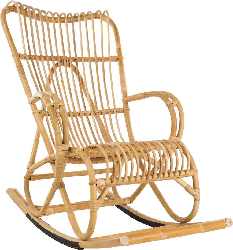 Rocking chair en rotin Marlène - KOK - The Cool Republic