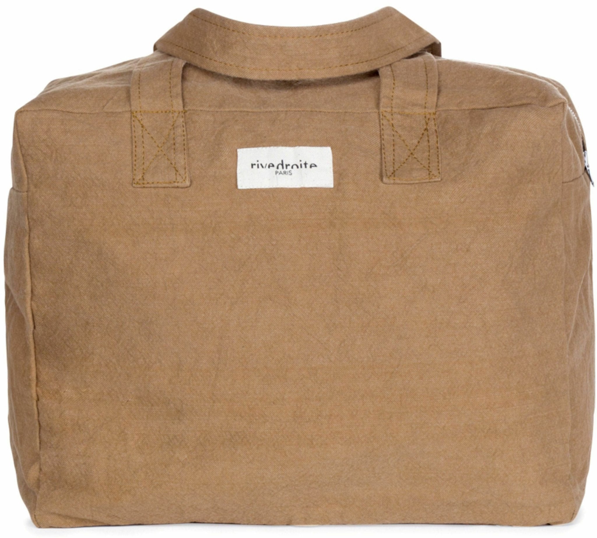 Sac 24H camel en coton recyclé Célestins - Rive Droite Paris - The Cool Republic