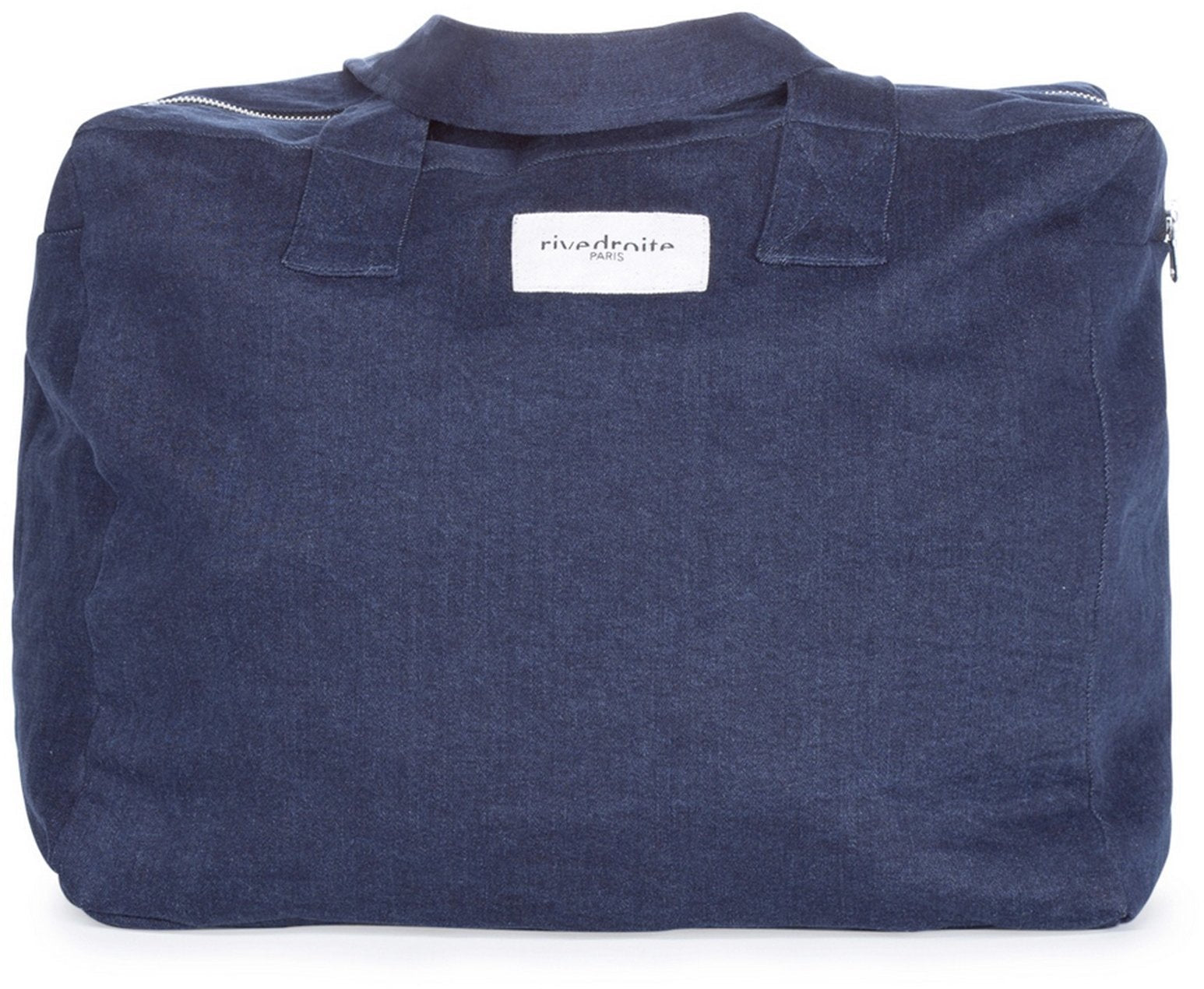 Sac 24H en coton recyclé denim brut Célestins - Rive Droite Paris - The Cool Republic