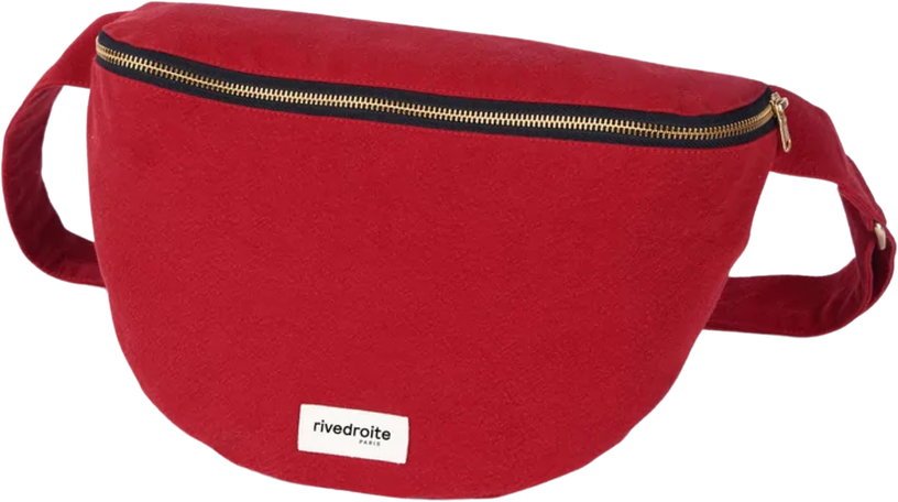 Sac banane en coton rouge XL Custine - Rive Droite Paris - The Cool Republic