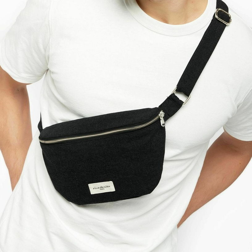 Sac banane noir Custine - Rive Droite Paris - The Cool Republic