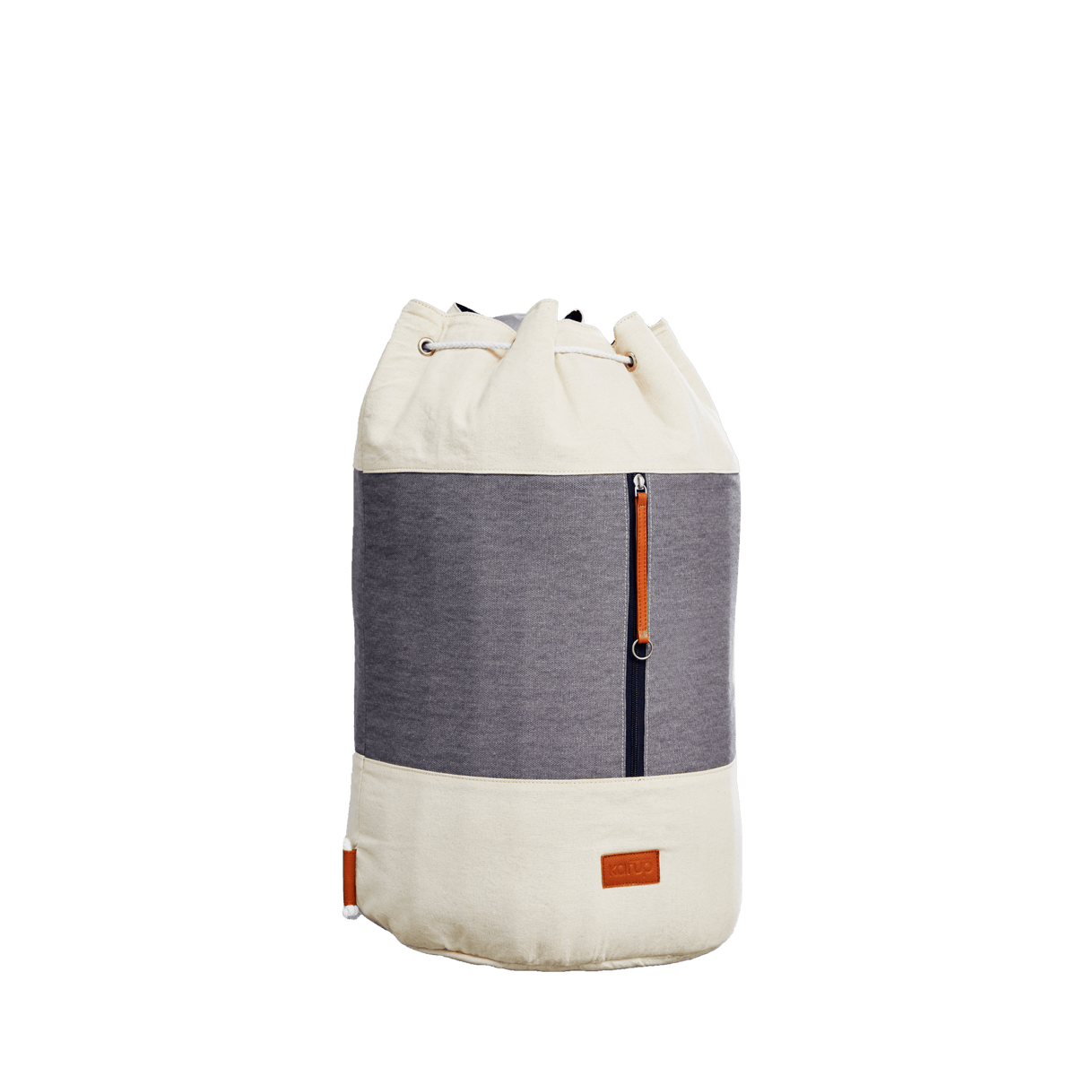 Sac de rangement gris et blanc 35x60cm Roadie - Karup Design - The Cool Republic