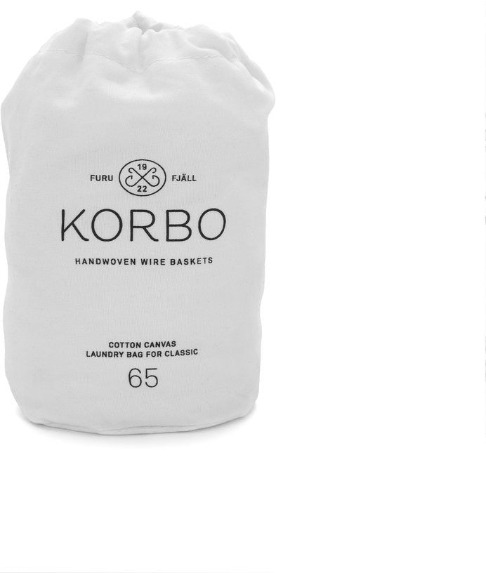 Sac en tissu blanc pour panier 65 L Laundry Bag - KORBO - The Cool Republic