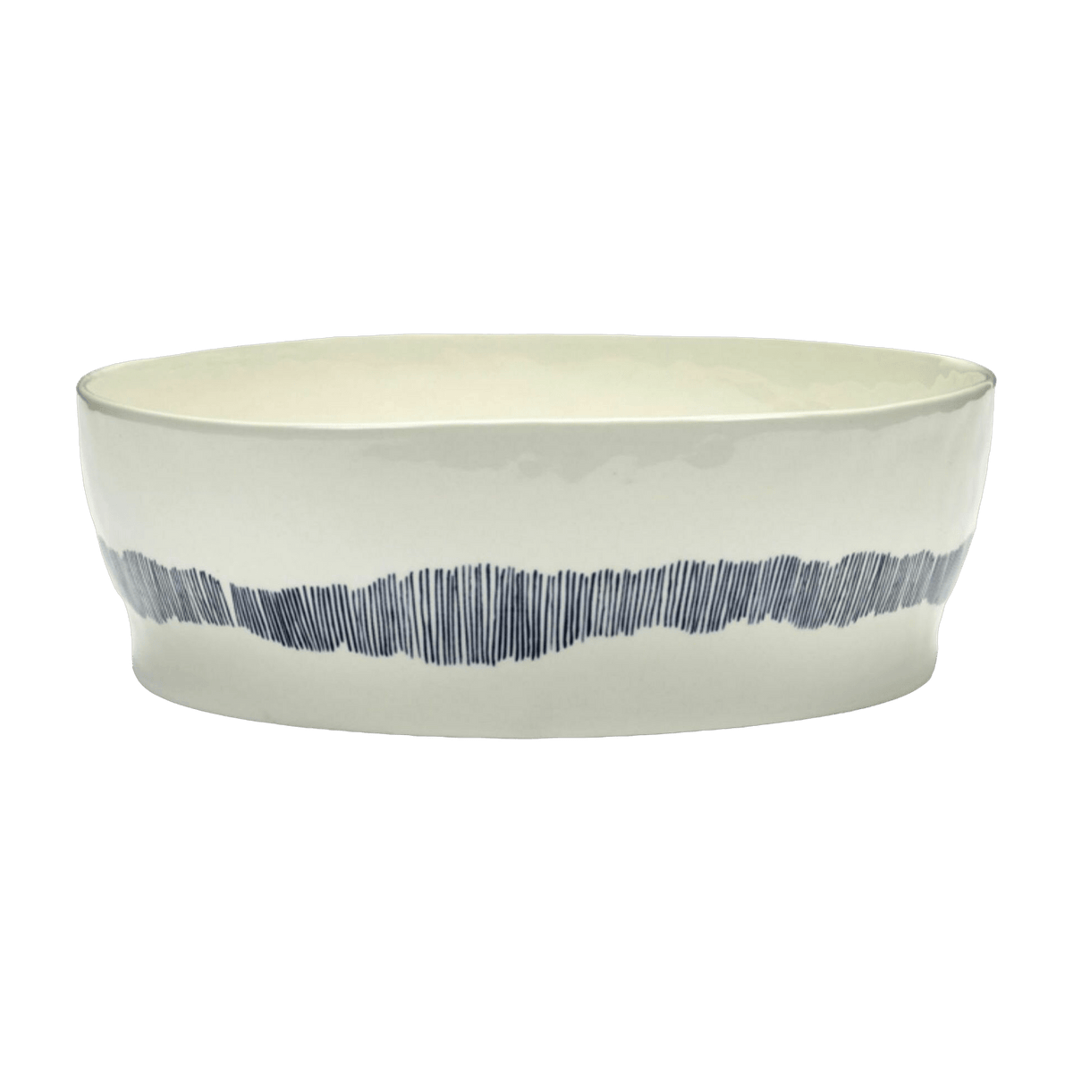 Saladier blanc 27,5 x 9,5 cm Stripes Feast - Serax - The Cool Republic
