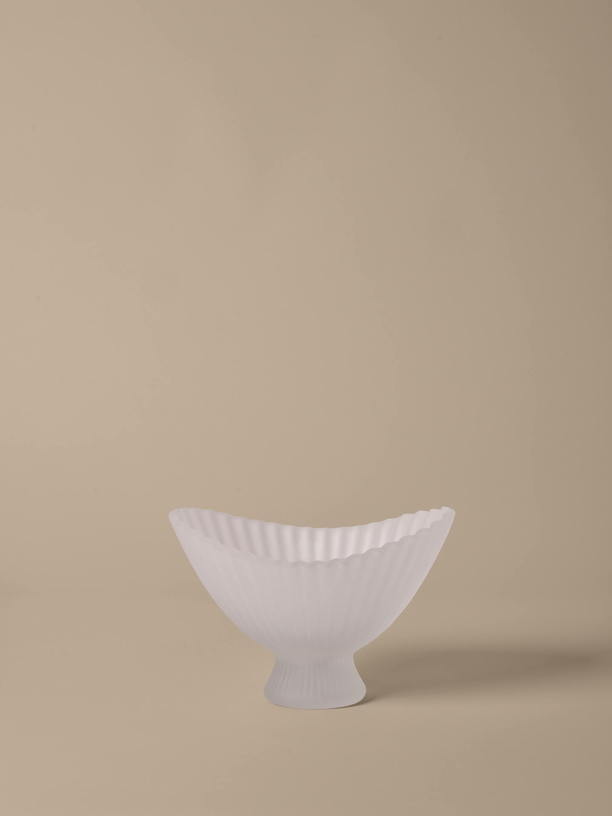 Saladier en verre recyclé 29x23x19cm Fountain - Ferm living - The Cool Republic