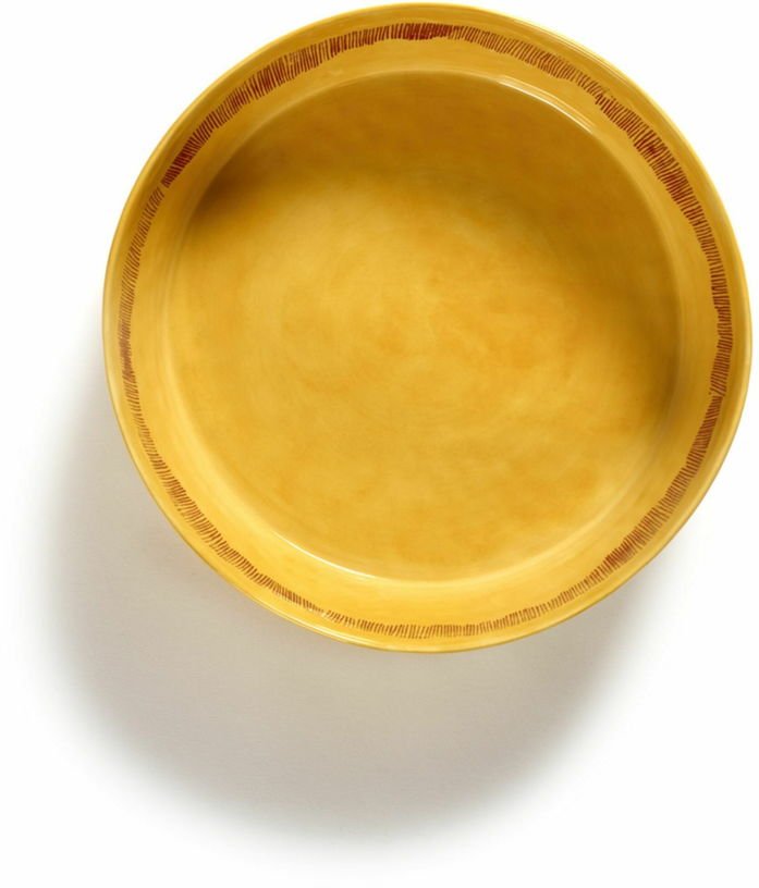 Saladier jaune 27,5 x 9,5 cm Stripes Feast - Serax - The Cool Republic