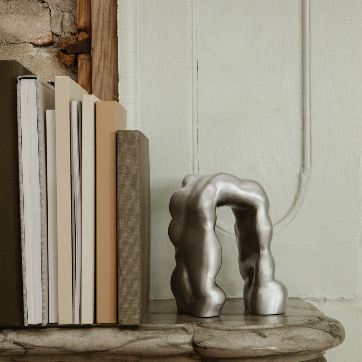 Sculpture en aluminium brossé 14,3 x 18,5 x 10,4 cm Morf - Ferm Living - The Cool Republic