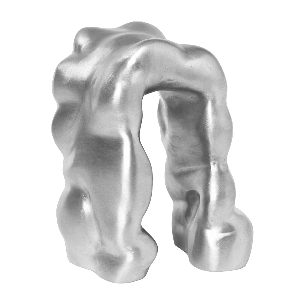 Sculpture en aluminium brossé 14,3 x 18,5 x 10,4 cm Morf - Ferm Living - The Cool Republic