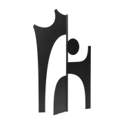 Black iron sculpture 20x18x42, 7cm Contour Piece - Ferm Living - The Cool Republic