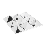 Sculpture miroir murale en acrylique transparent 9 Pyramid - Verpan - The Cool Republic