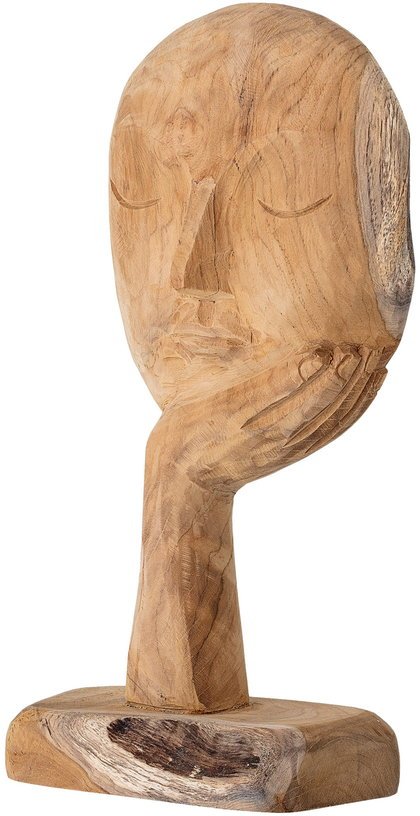 Sculpture tête en bois recyclé - Bloomingville - The Cool Republic
