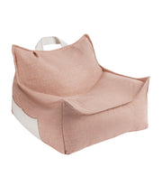 Puf de exterior para niños en polipropileno reciclado coral 80x70x50cm - Wigiwama