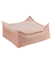 Quadratisches Outdoor-Pouf aus recyceltem Repylen Granatapfel 60cm - Wigiwama