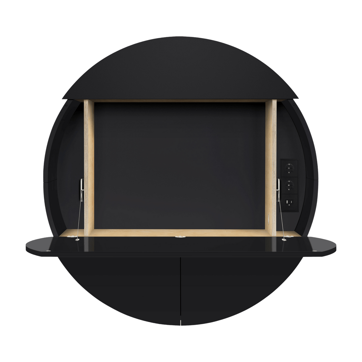 Multifunctional wall cabinet black Pill - Emko - The Cool Republic