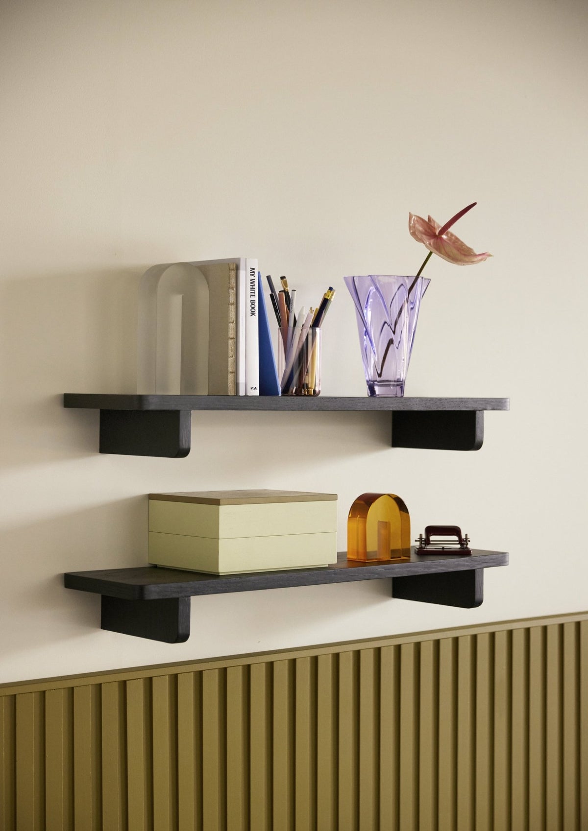 Arch Bookend Frosted - Hübsch - The Cool Republic