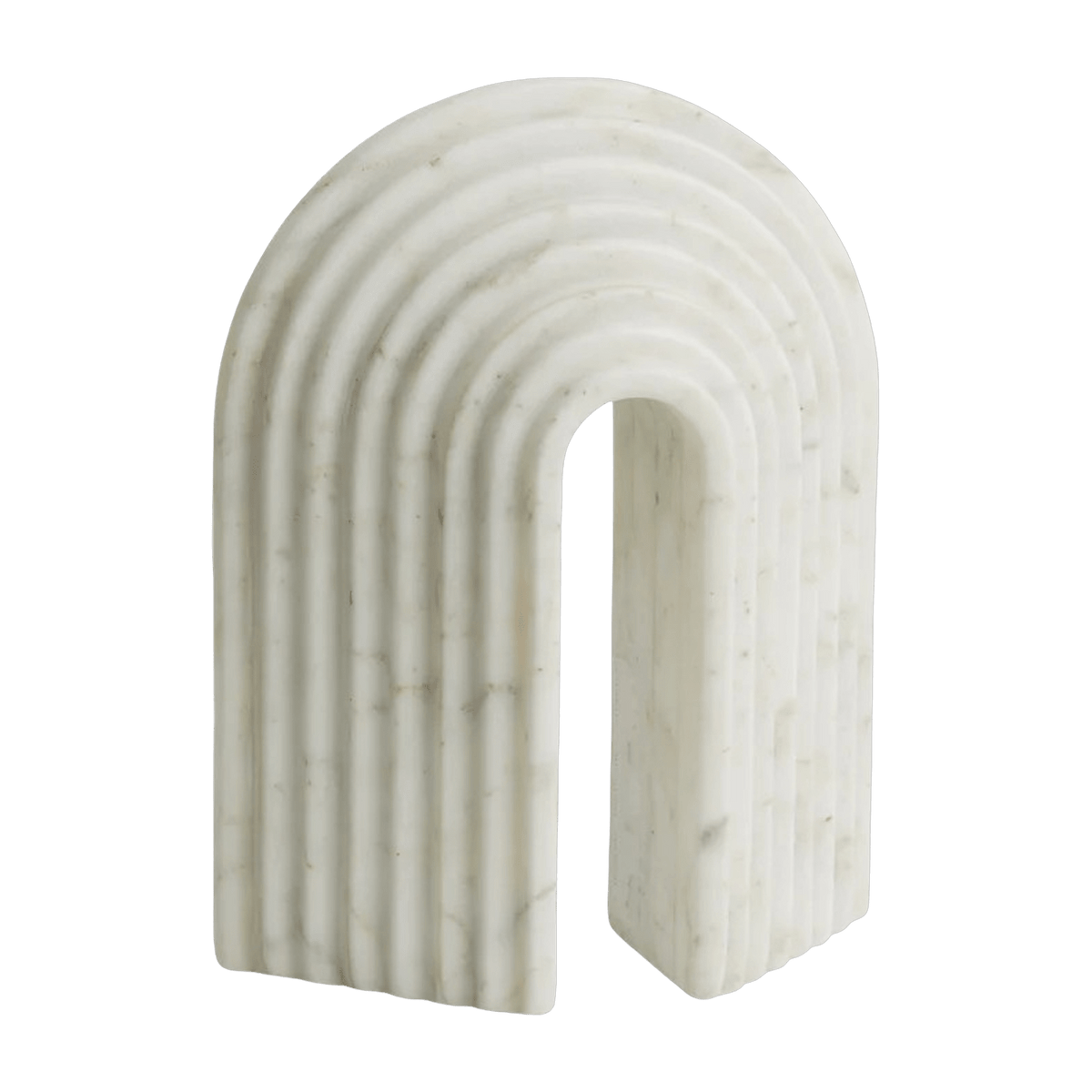 Serre-livres en marbre blanc 14 x 18 cm Ferro - Nordal - The Cool Republic
