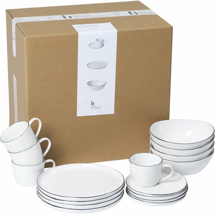 Service de table en porcelaine blanc Salt - Broste Copenhagen - The Cool Republic