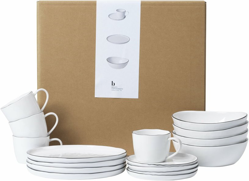 Service de table en porcelaine blanc Salt - Broste Copenhagen - The Cool Republic