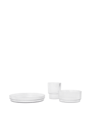 Service de vaisselle en plastique transparent Ripple - Ferm Living - The Cool Republic