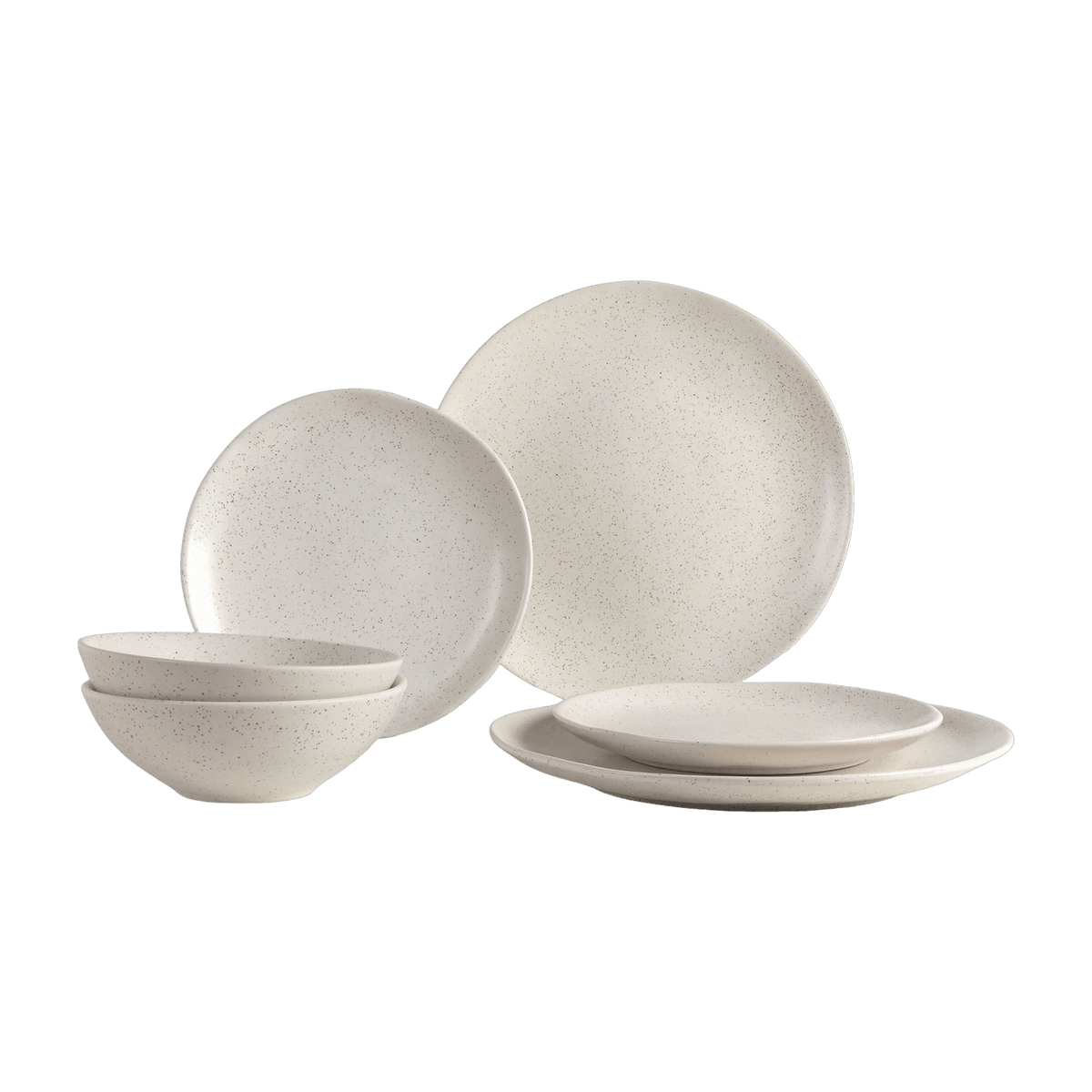 Service de vaisselle pour deux en grès émaillé crème Nordic Vanilla - Broste Copenhagen - The Cool Republic
