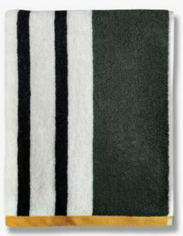 Serviette de bain 50 x 95 cm vert olive Boudoir - Mette Ditmer - The Cool Republic