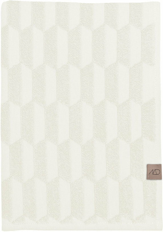 Serviette de bain blanc cassé 50 x 95 cm Geo - Mette Ditmer - The Cool Republic