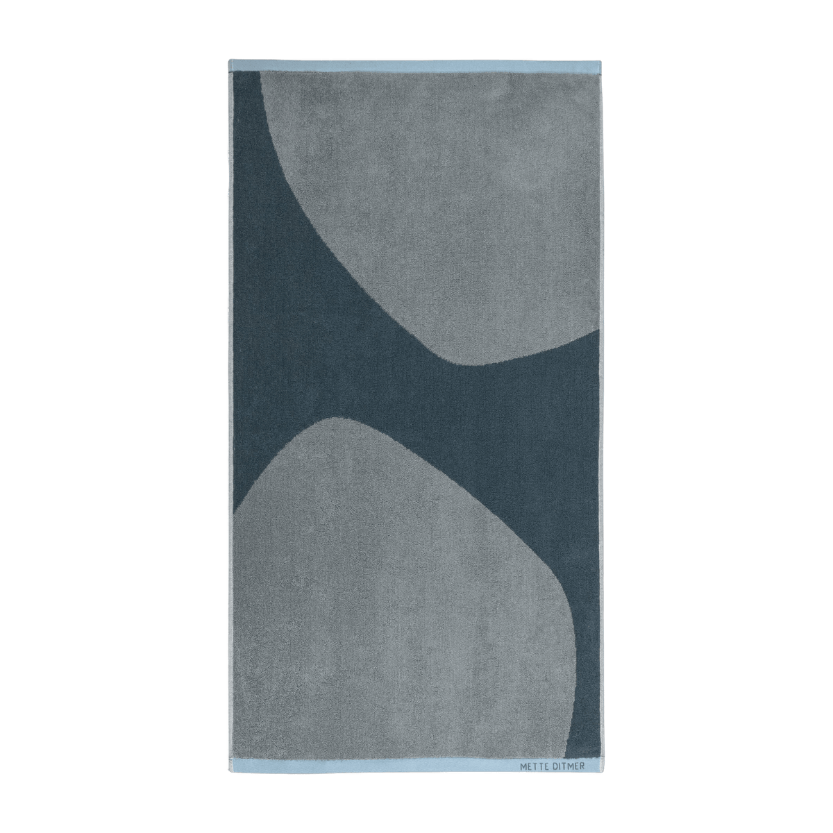 Serviette de bain bleu ardoise 70 x 133 cm Rock - Mette Ditmer - The Cool Republic