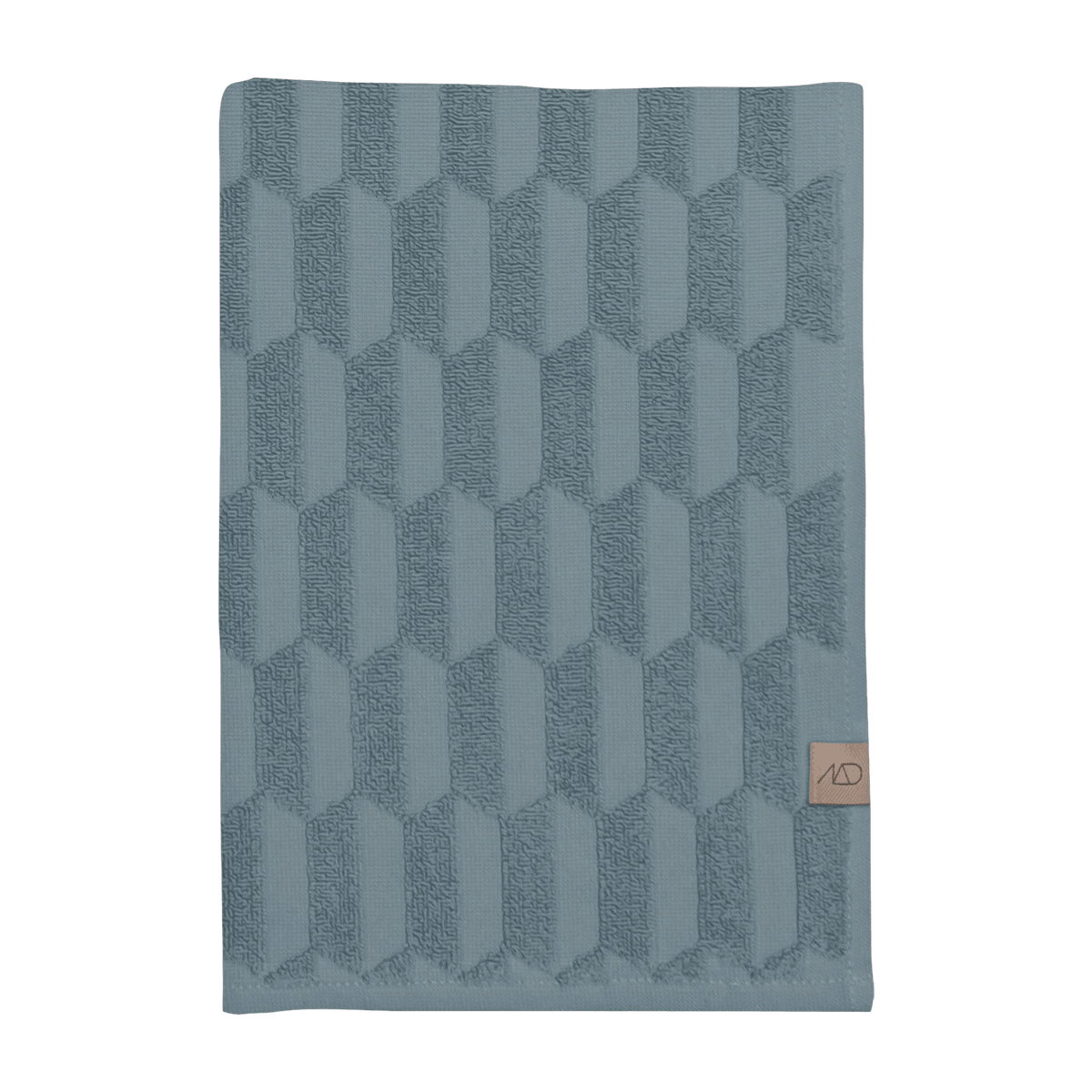 Serviette de bain bleu pierre 70 x 133 cm Geo - Mette Ditmer - The Cool Republic