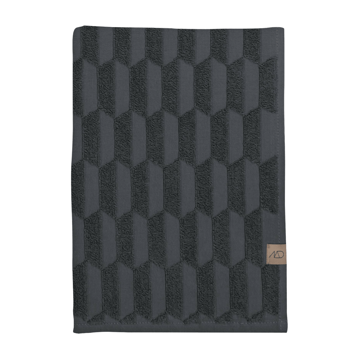 Serviette de bain gris anthracite 50 x 95 cm Geo - Mette Ditmer - The Cool Republic
