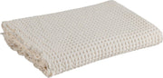 Serviette de bain L grand gaufrage crème 100 x 150 cm - The Cool Republic - The Cool Republic