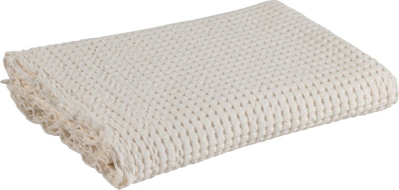 Serviette de bain L grand gaufrage crème 100 x 150 cm - The Cool Republic - The Cool Republic
