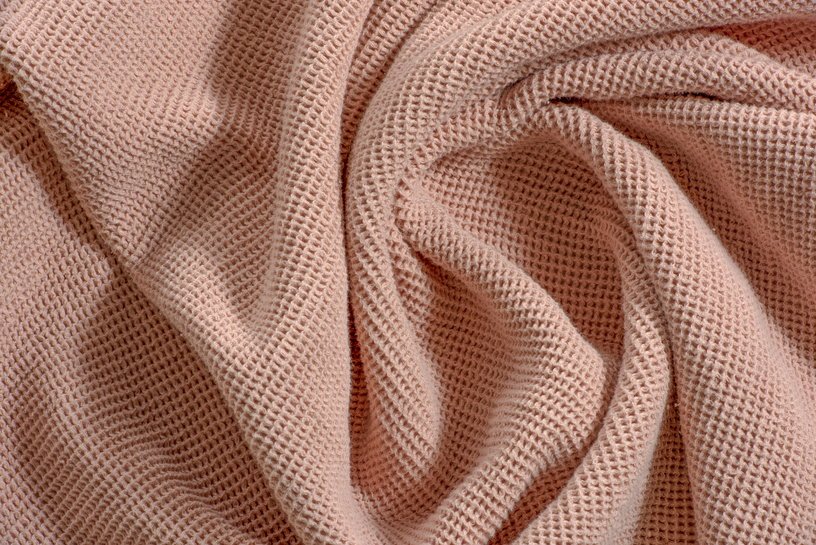 Serviette de bain L petit gaufrage vieux rose 100 x 150 cm - The Cool Republic - The Cool Republic