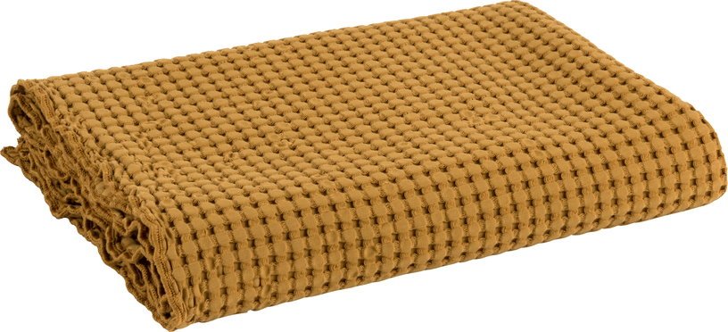 Serviette de bain M grand gaufrage moutarde 70 x 140 cm - The Cool Republic - The Cool Republic