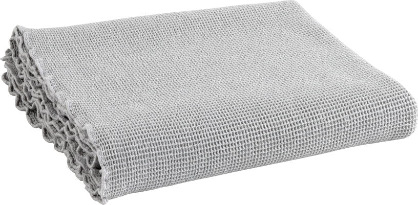 Serviette de bain M petit gaufrage gris clair 70 x 140 cm - The Cool Republic - The Cool Republic