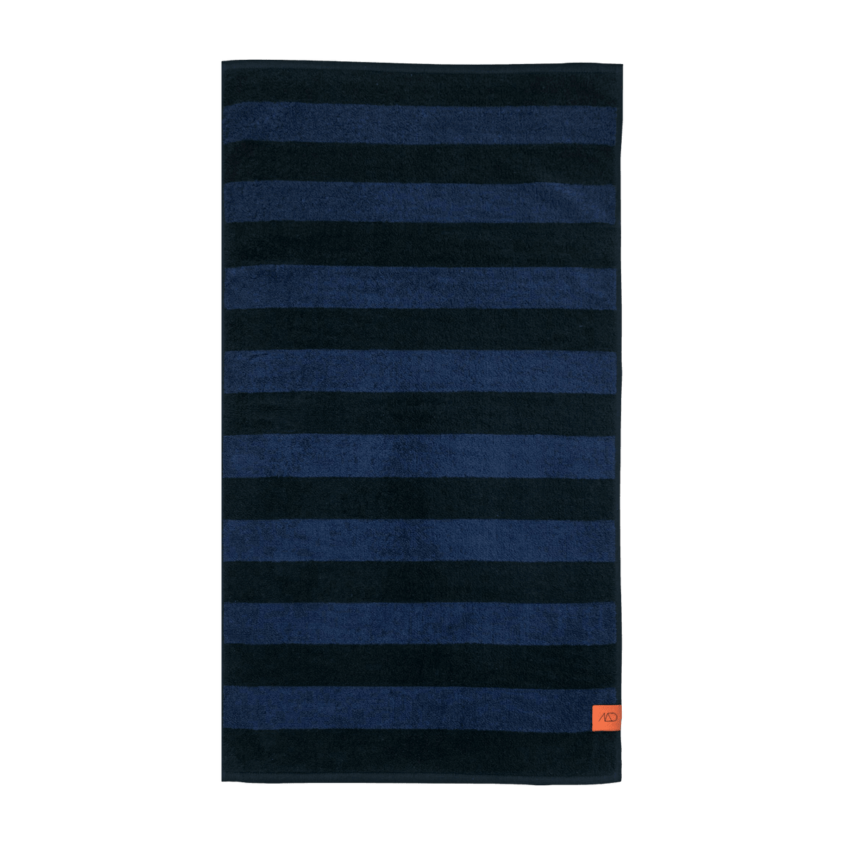 Serviette de bain rayée bleu et noir 70 x 135 cm Aros - Mette Ditmer - The Cool Republic