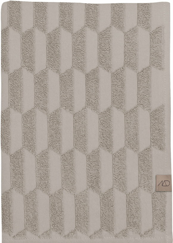 Serviette de bain sable 50 x 95 cm Geo - Mette Ditmer - The Cool Republic